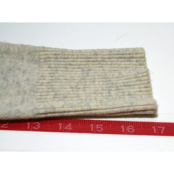 Vince 100% Cashmere Open Front Cardigan Sweater Womens M Cream/Gray Quiet Luxury - Picture 7 of 7